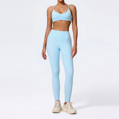 Seamless High-Waist Gym Set