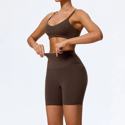 Seamless High-Waist Gym Set