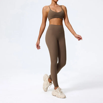 Seamless High-Waist Gym Set