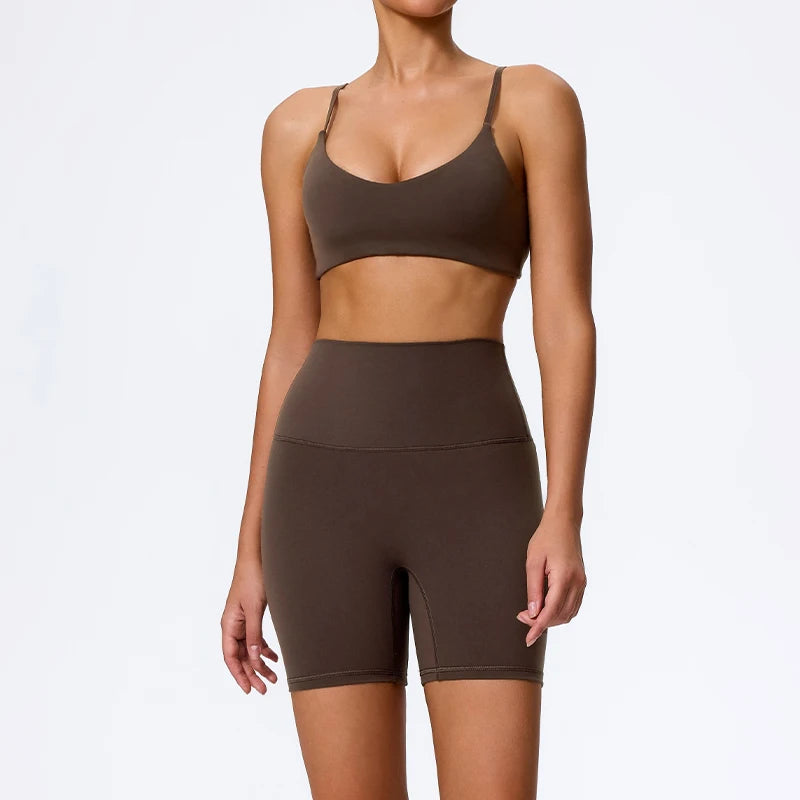 Seamless High-Waist Gym Set