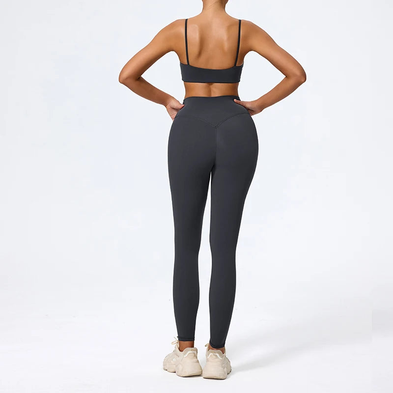 Seamless High-Waist Gym Set