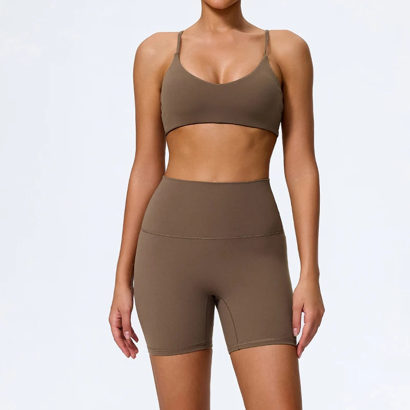 Seamless High-Waist Gym Set