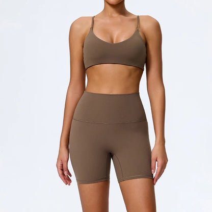 Seamless High-Waist Gym Set