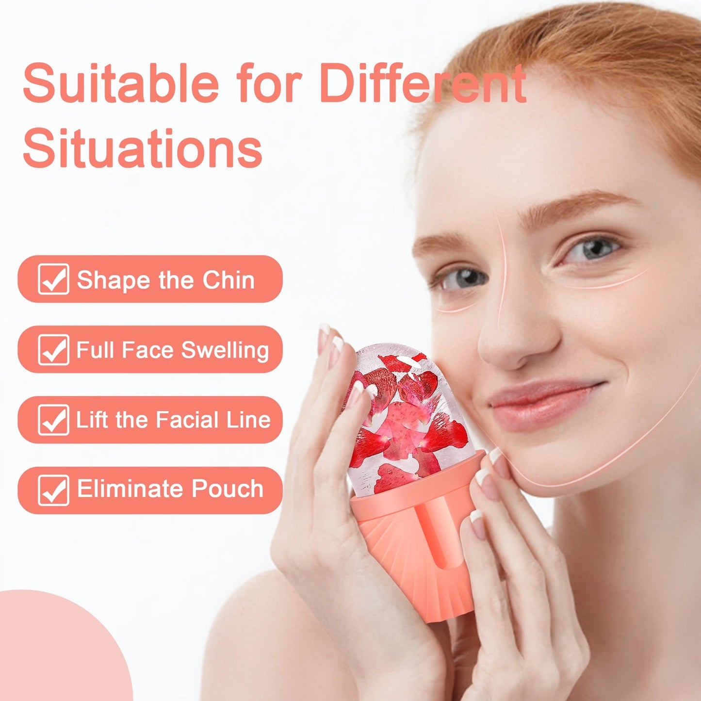 Silicone Face Ice Roller