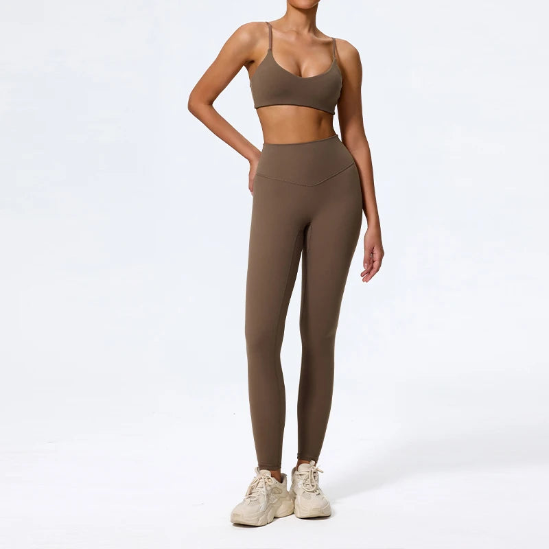 Seamless High-Waist Gym Set