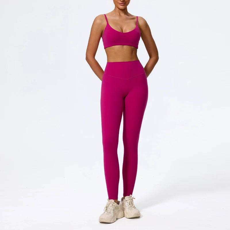 Seamless High-Waist Gym Set