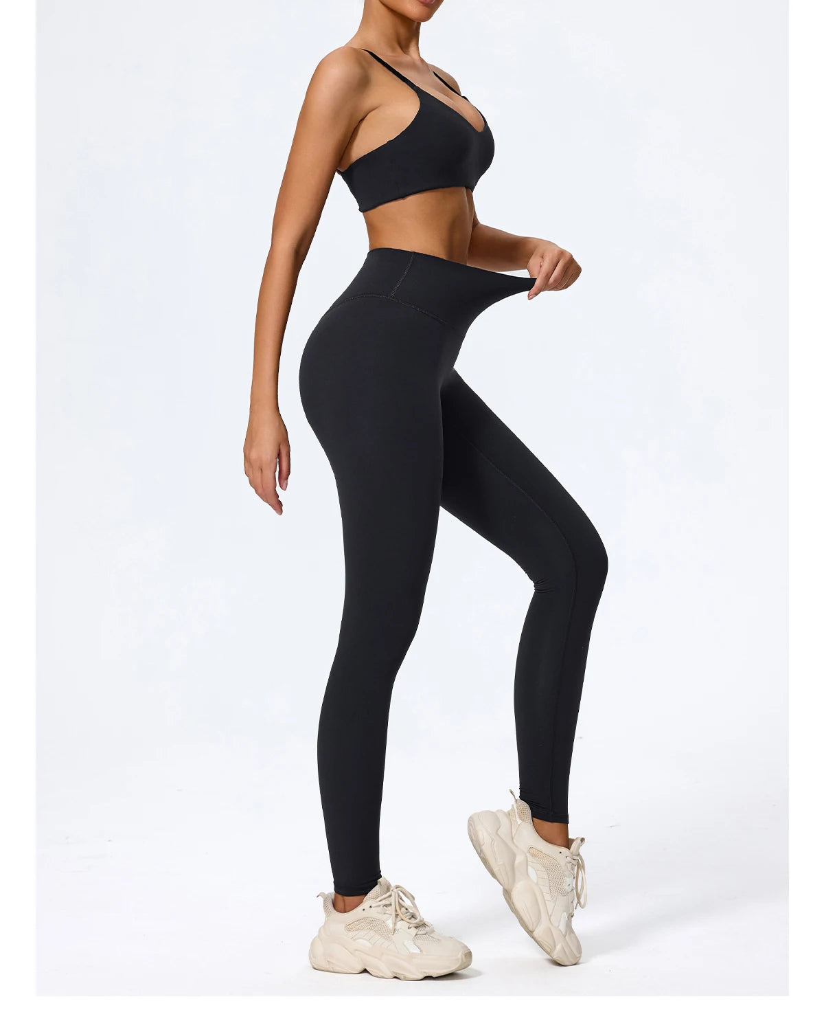 Seamless High-Waist Gym Set