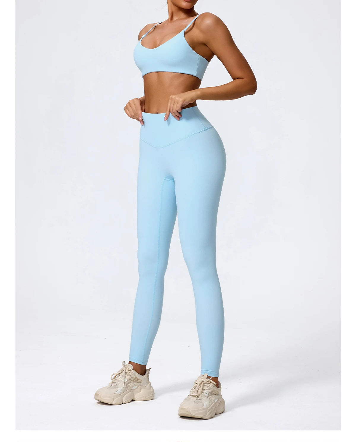 Seamless High-Waist Gym Set