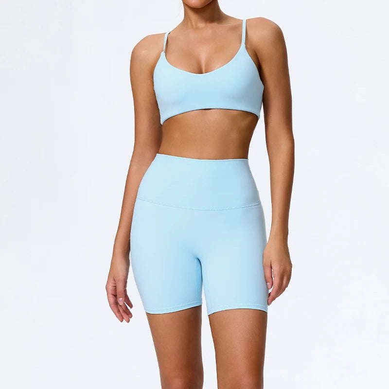 Seamless High-Waist Gym Set