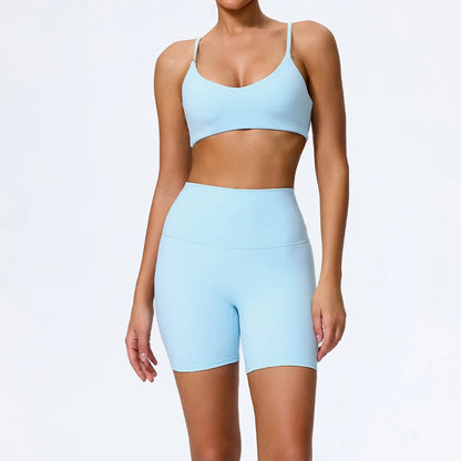 Seamless High-Waist Gym Set