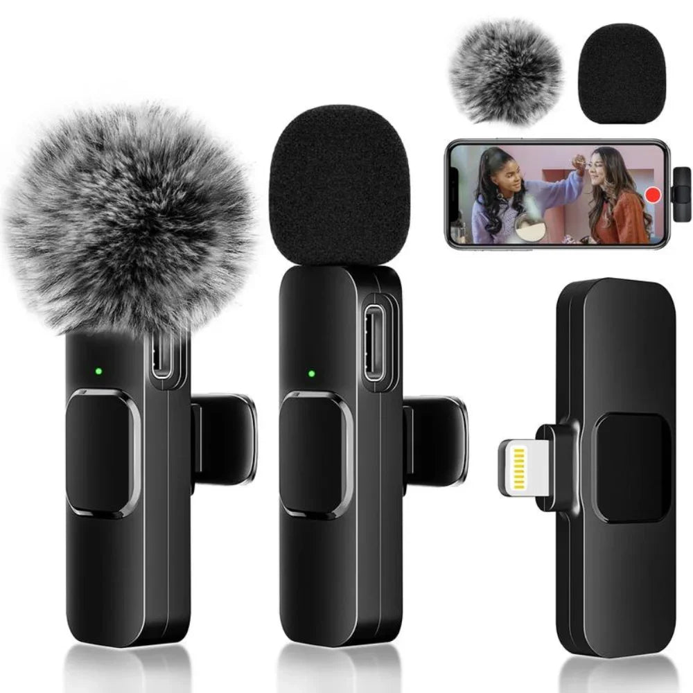 Wireless Lavalier Microphone Set