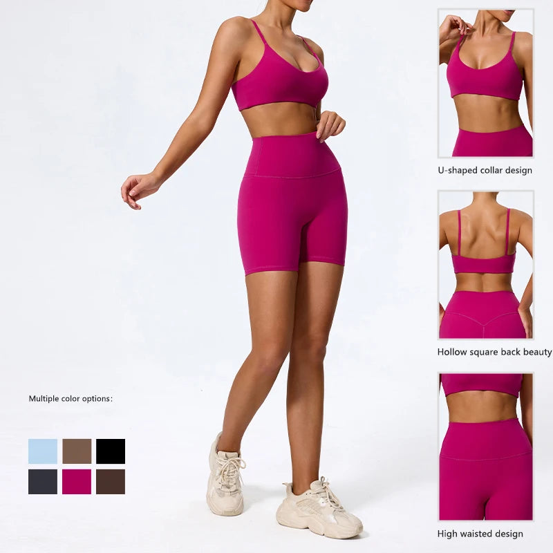 Seamless High-Waist Gym Set