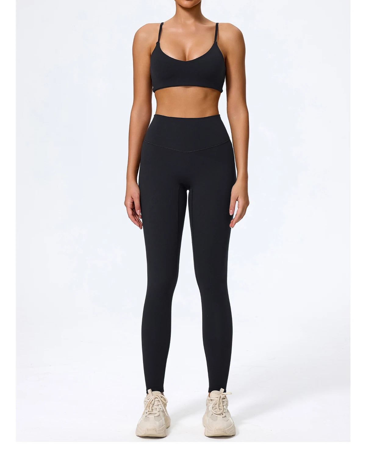 Seamless High-Waist Gym Set