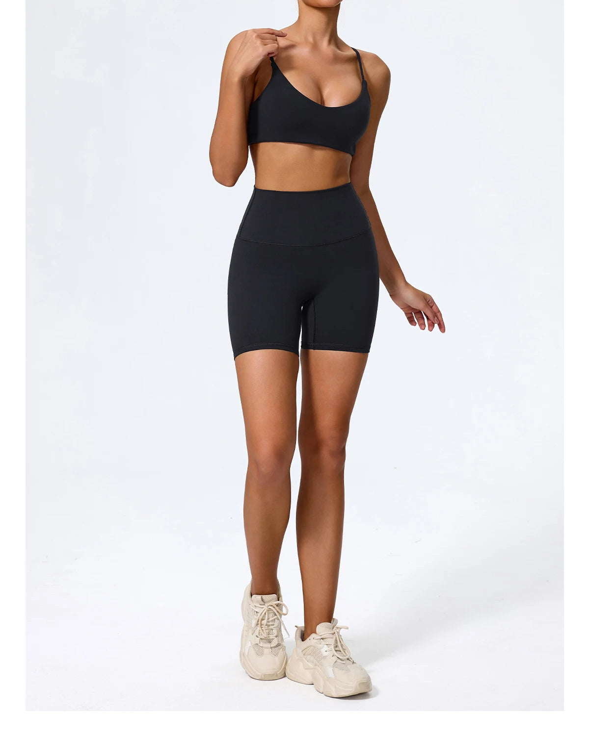 Seamless High-Waist Gym Set