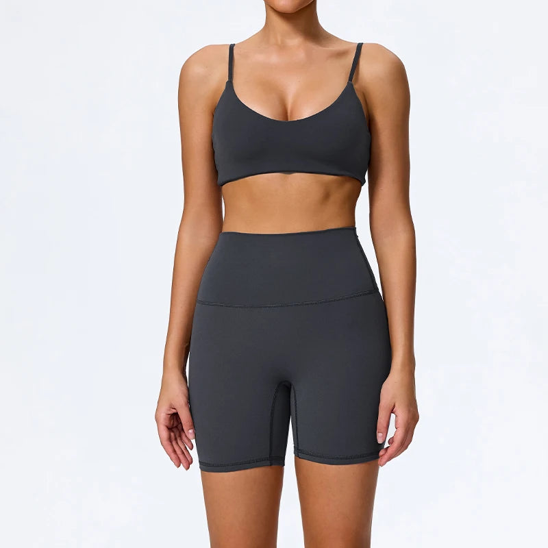Seamless High-Waist Gym Set