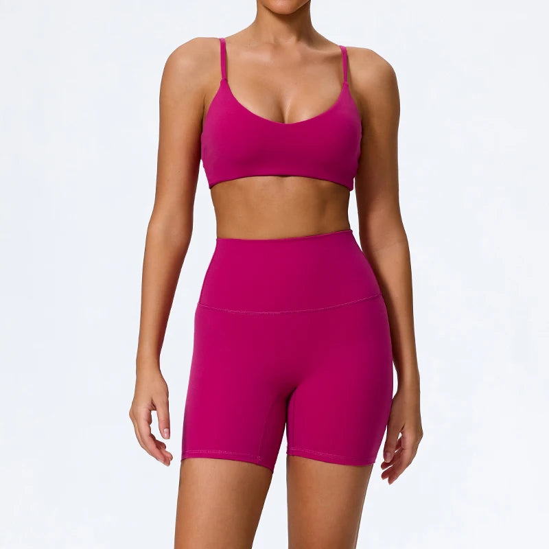 Seamless High-Waist Gym Set