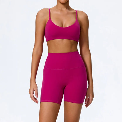 Seamless High-Waist Gym Set